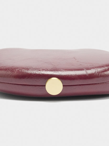 Oval Crackle Party Clutch