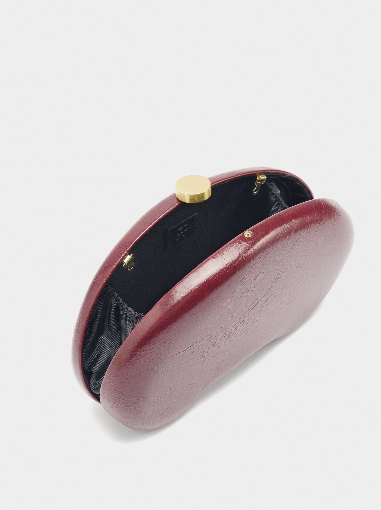 Oval Crackle Party Clutch