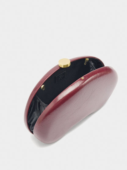 Oval Crackle Party Clutch