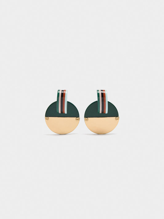 Long Earrings With Resin