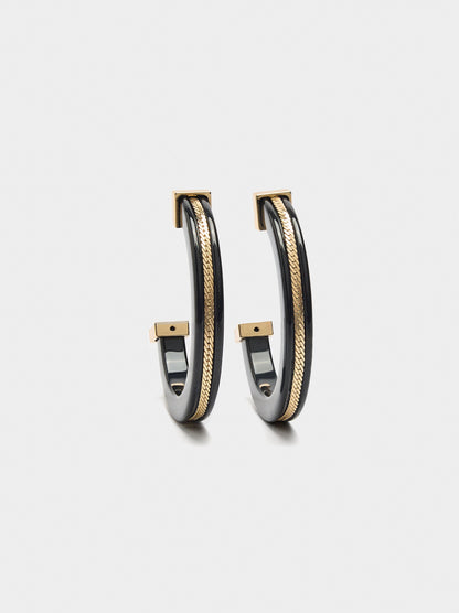 Maxi Hoop Earrings In Resin