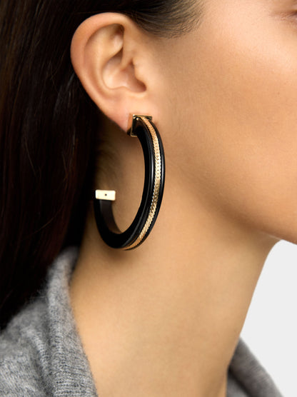 Maxi Hoop Earrings In Resin