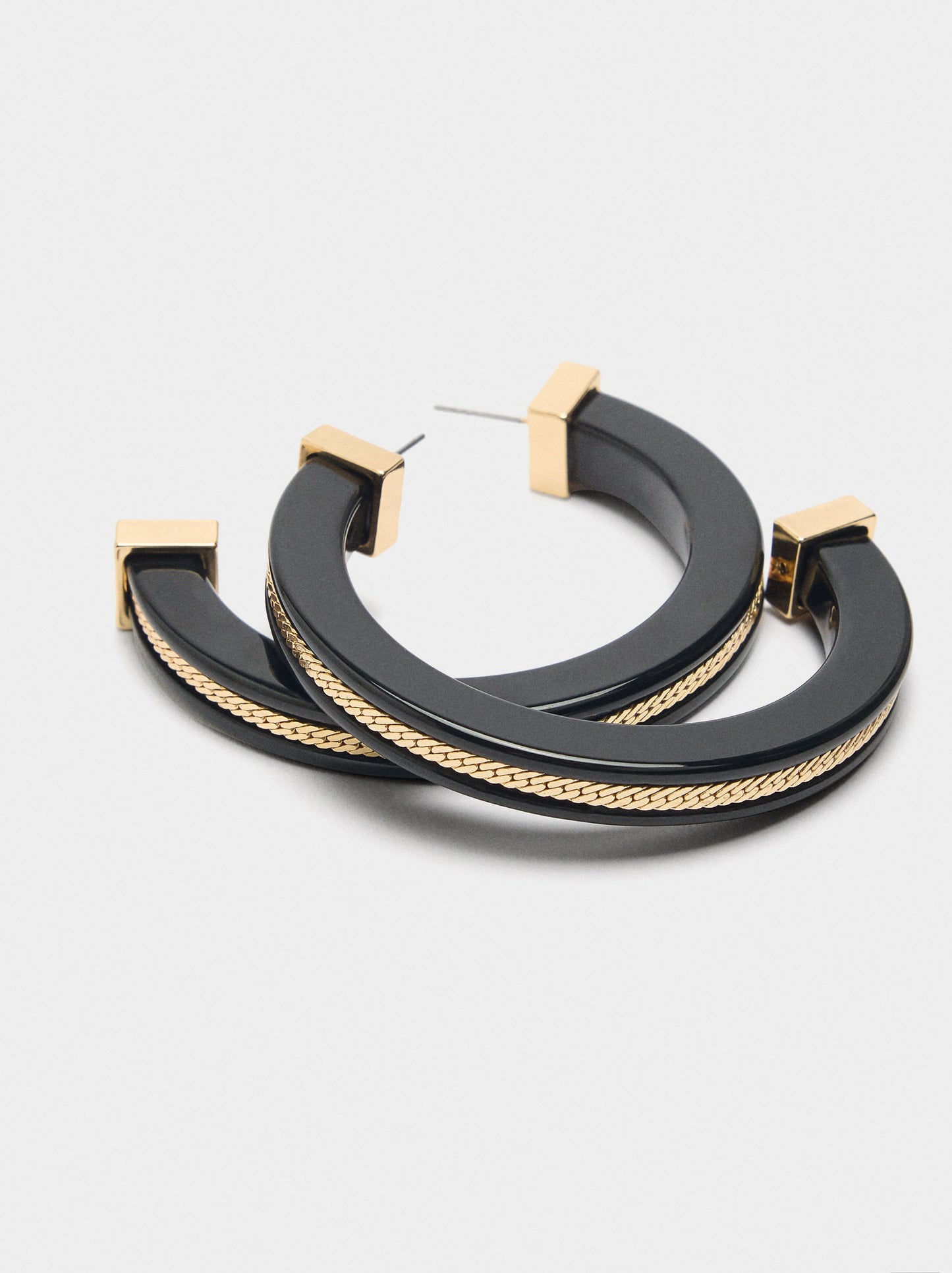 Maxi Hoop Earrings In Resin