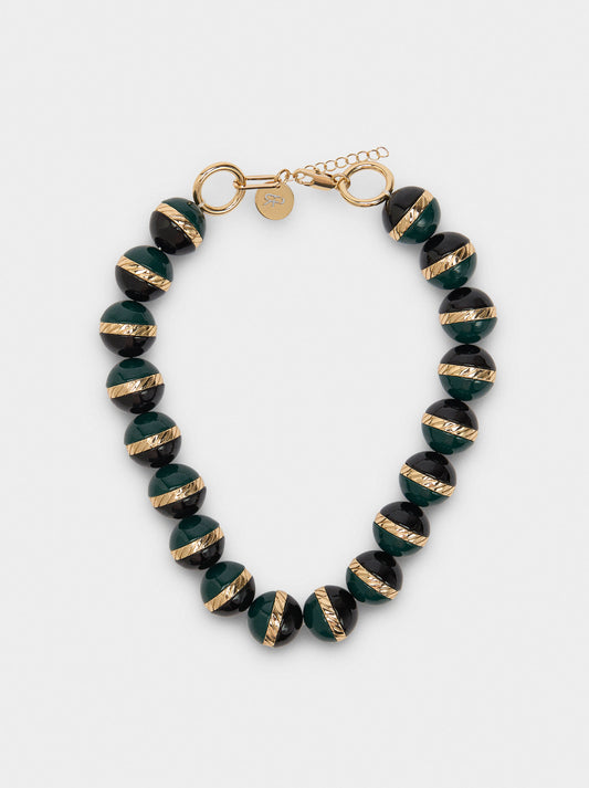 Short Necklace Resin Beads