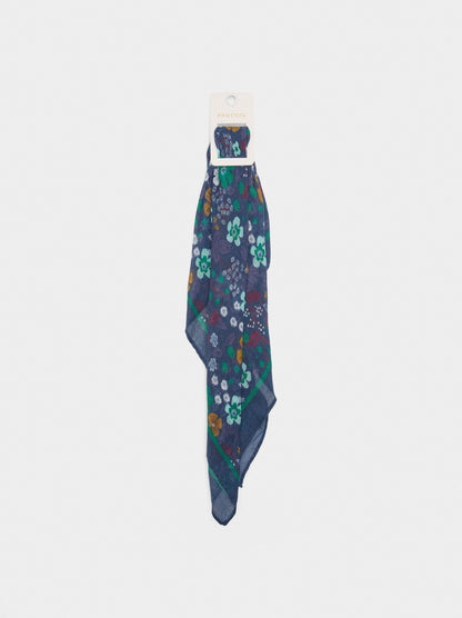 Square Printed Scarf With 100% Cotton