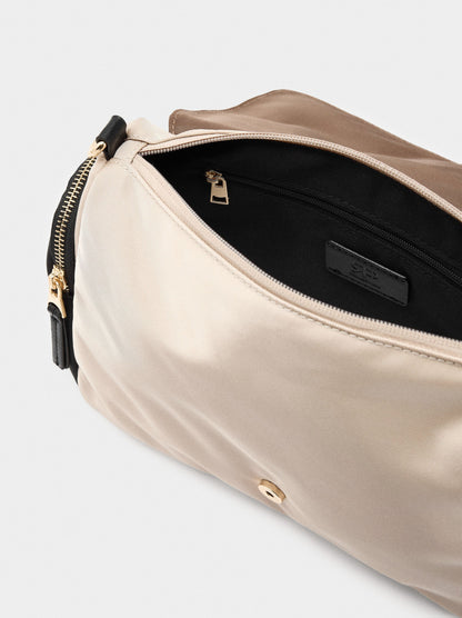 Nylon Crossbody Bag With Flap