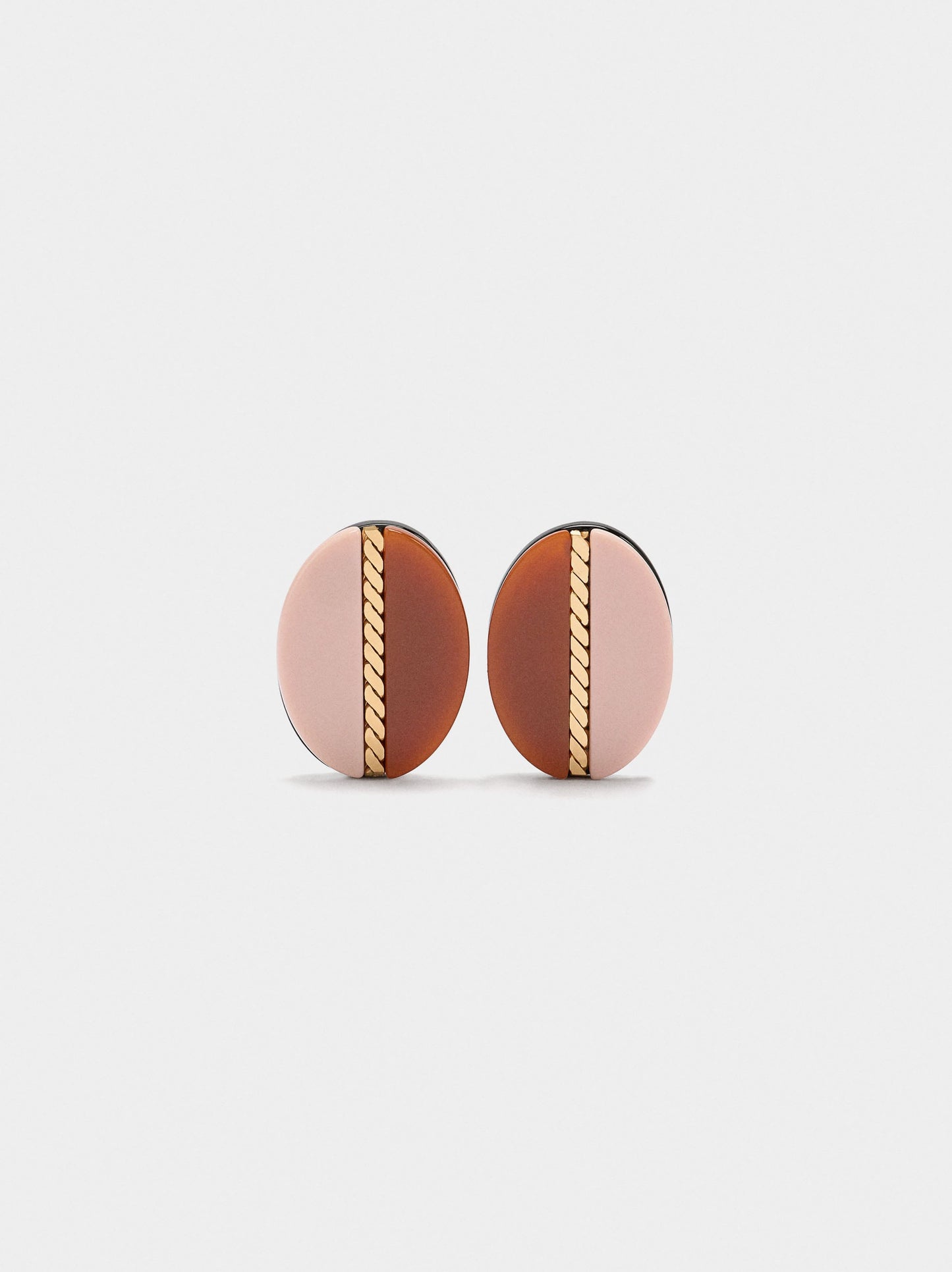 Oval Resin Earrings