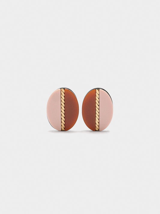 Oval Resin Earrings