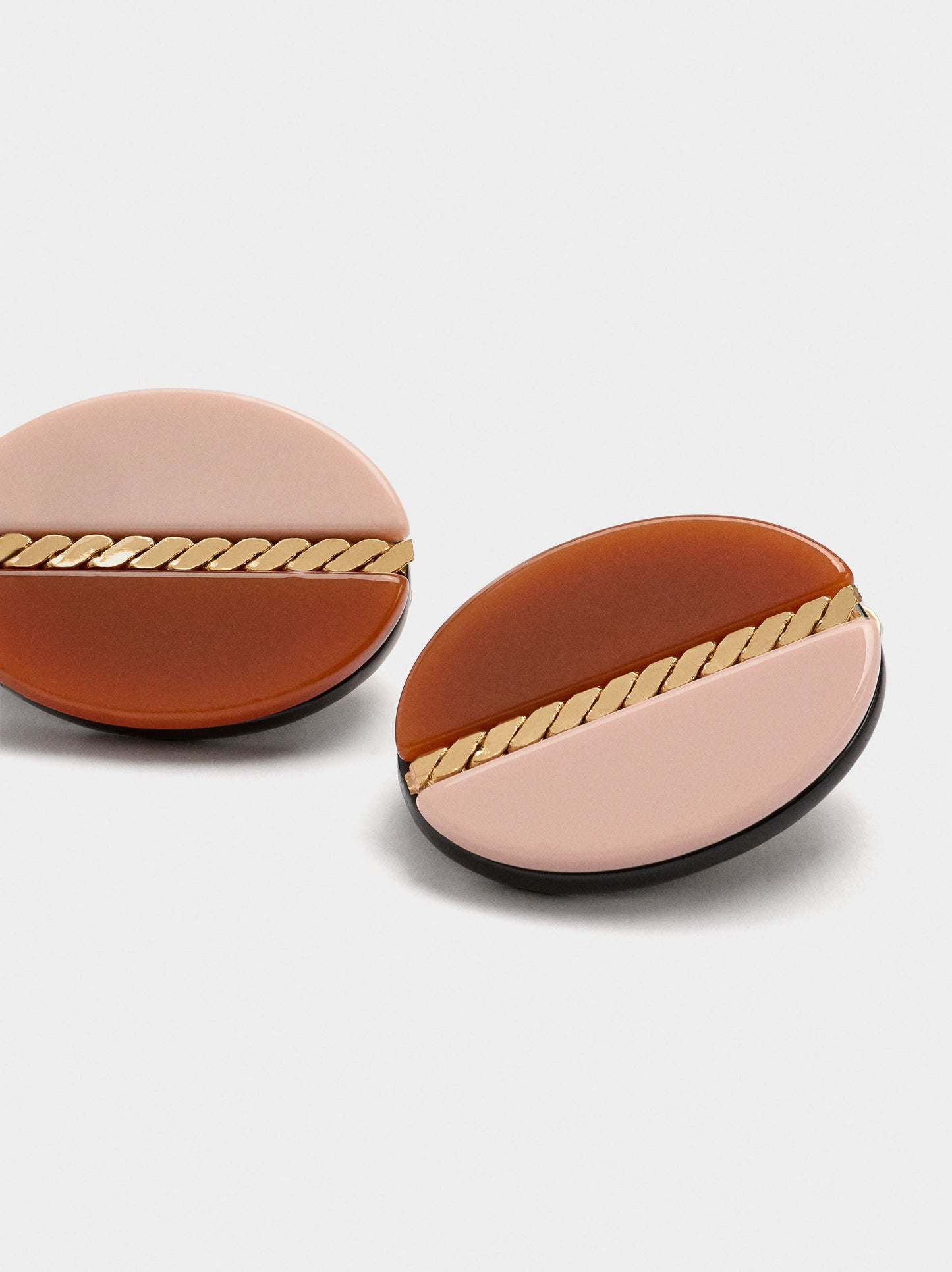 Oval Resin Earrings