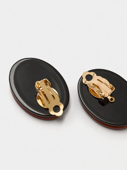Oval Resin Earrings