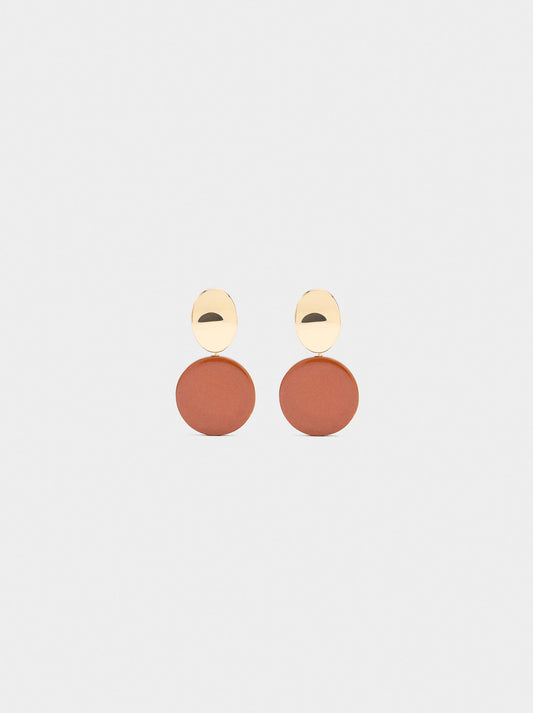 Short Round Earrings