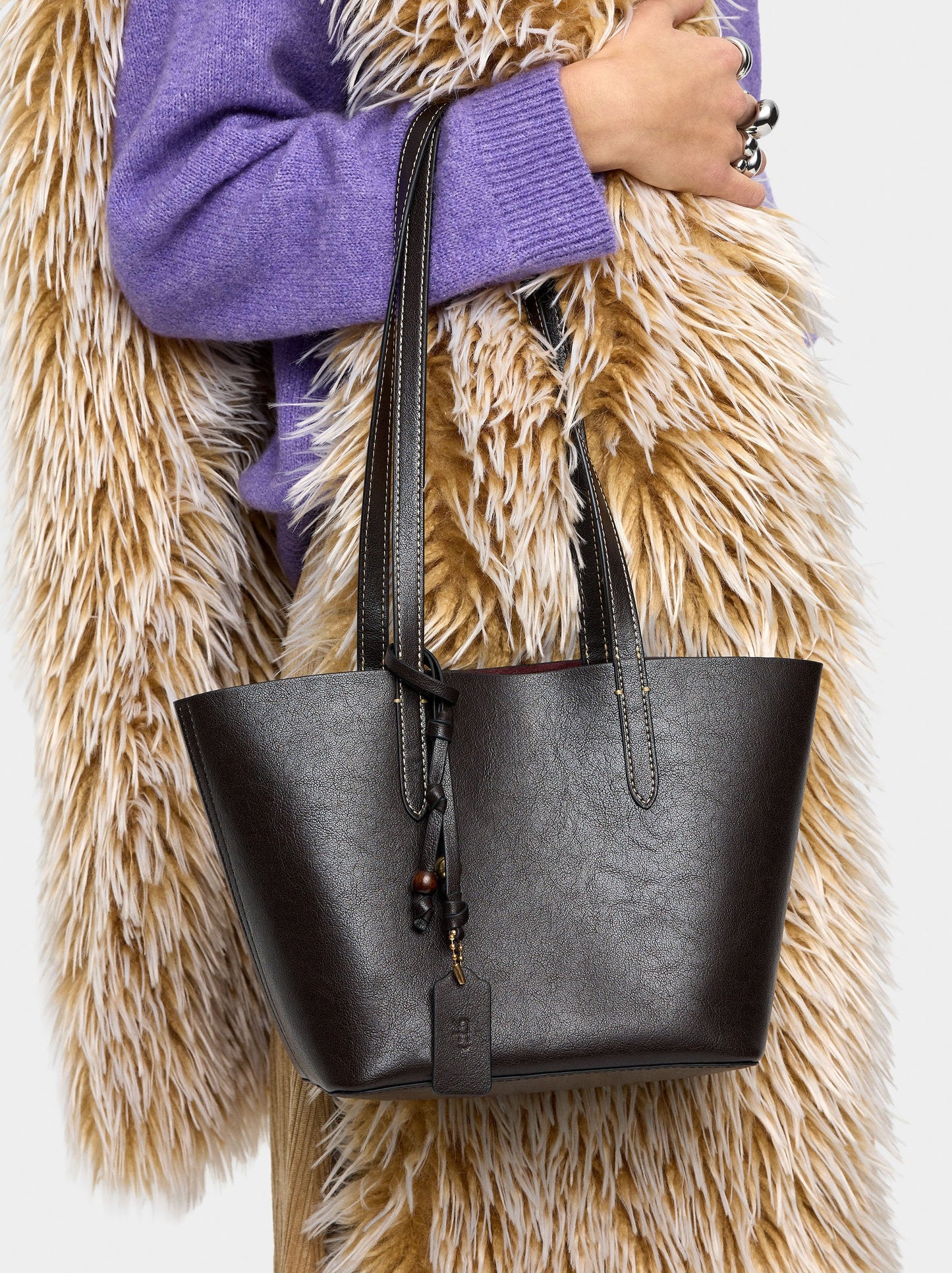 Reversible Shopper Bag With Removable Pouch M