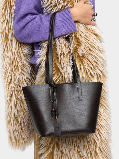 Reversible Shopper Bag With Removable Pouch M