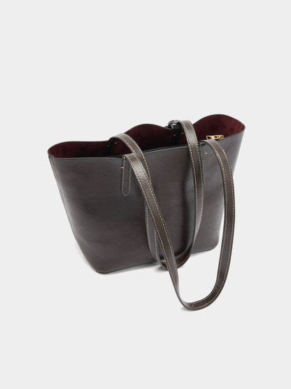 Reversible Shopper Bag With Removable Pouch M