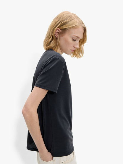 Basic T-Shirt With V-Neck