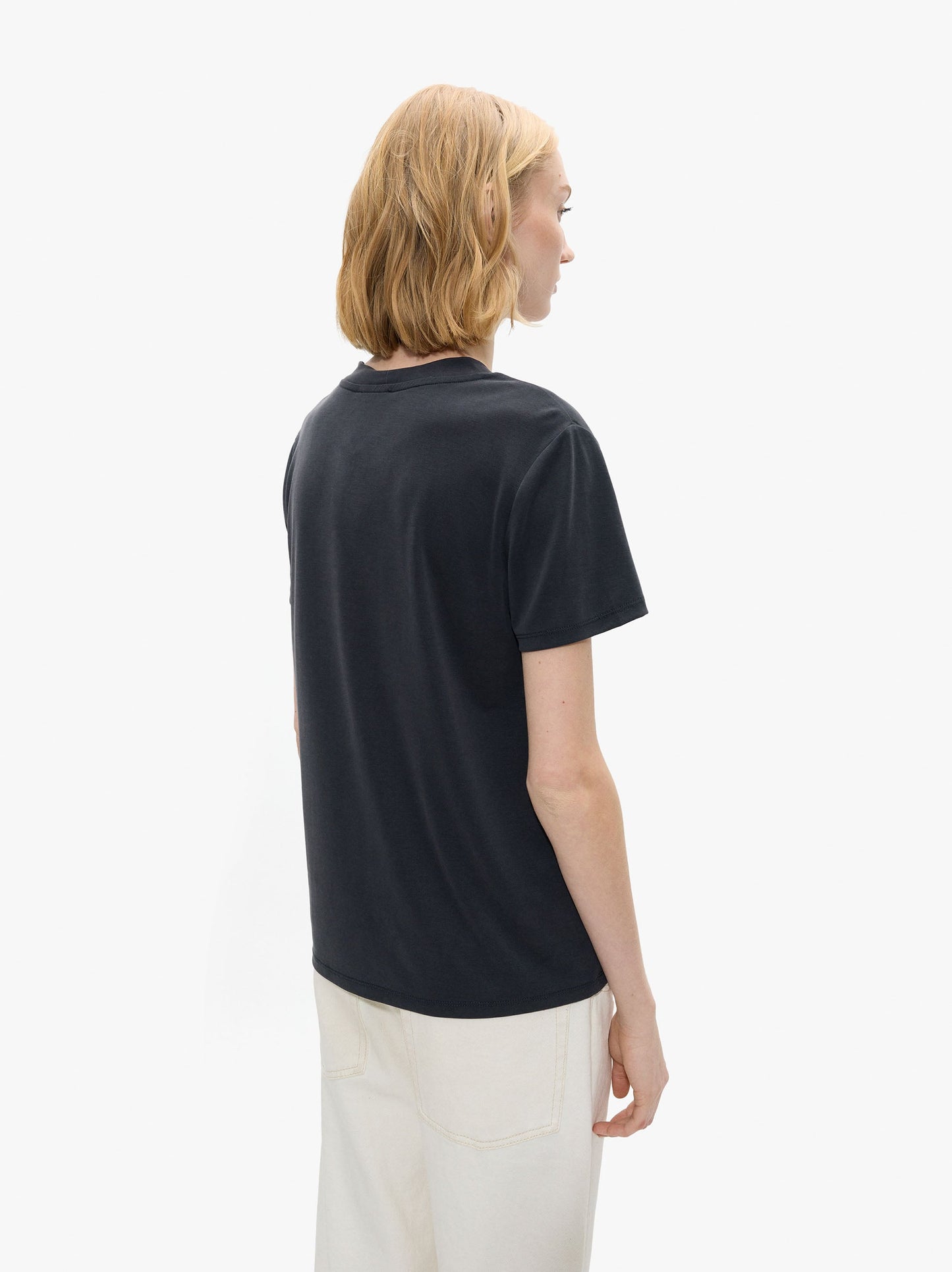 Basic T-Shirt With V-Neck