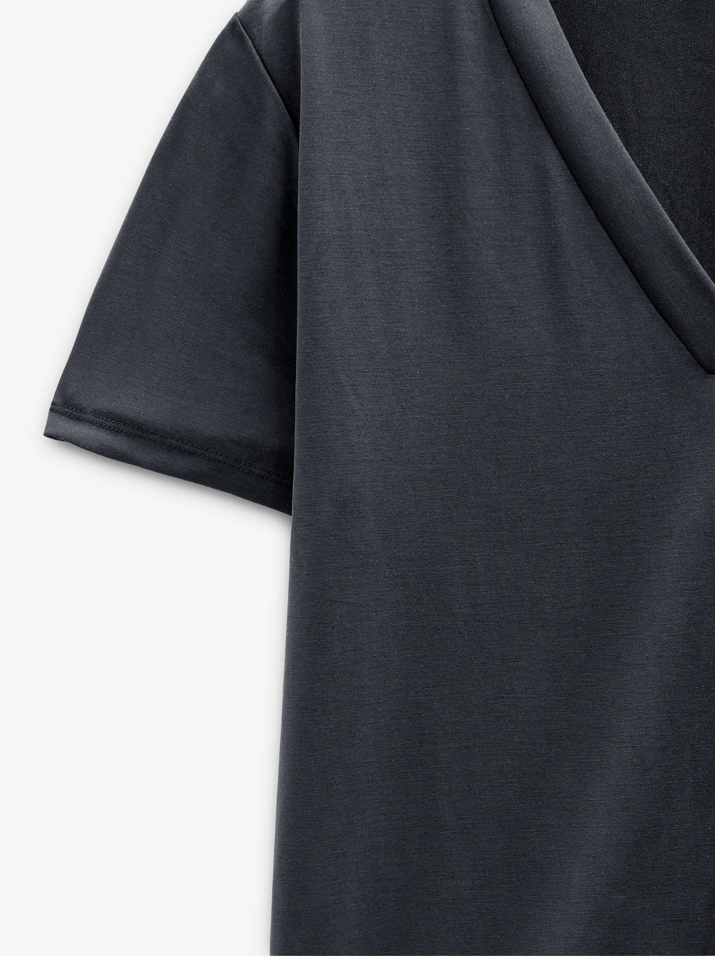 Basic T-Shirt With V-Neck