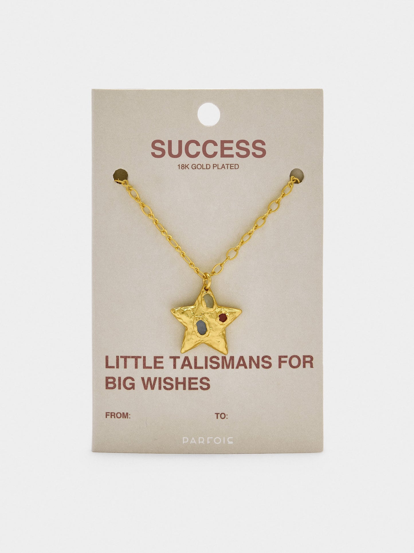 Star Pendant Necklace With Stones - 18k Gold Swim