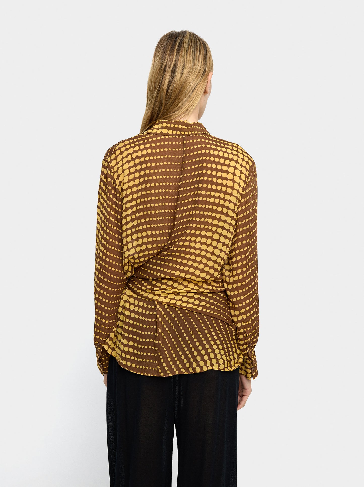 Printed Shirt With Knot