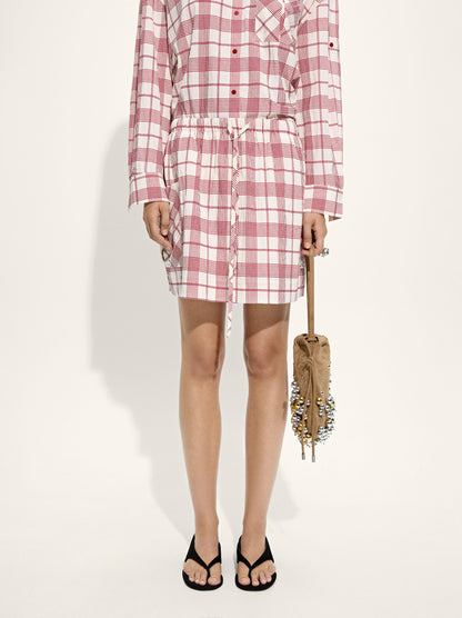 Short Skirt With Squares