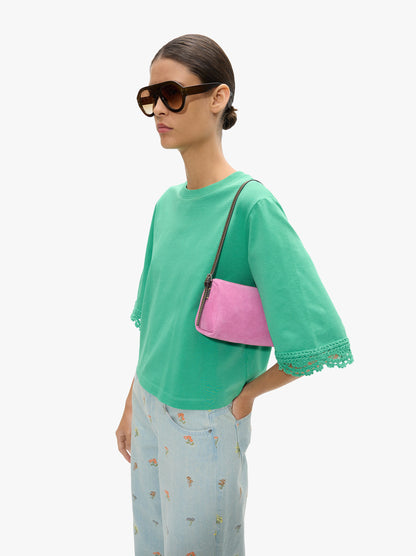 Blouse With Crochet Details 100% Cotton