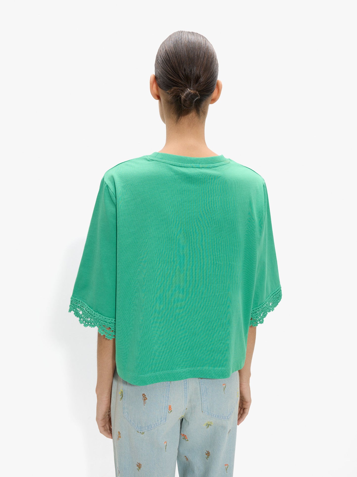 Blouse With Crochet Details 100% Cotton