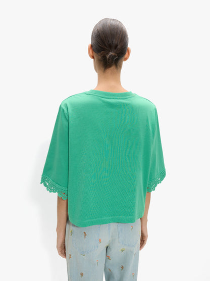 Blouse With Crochet Details 100% Cotton