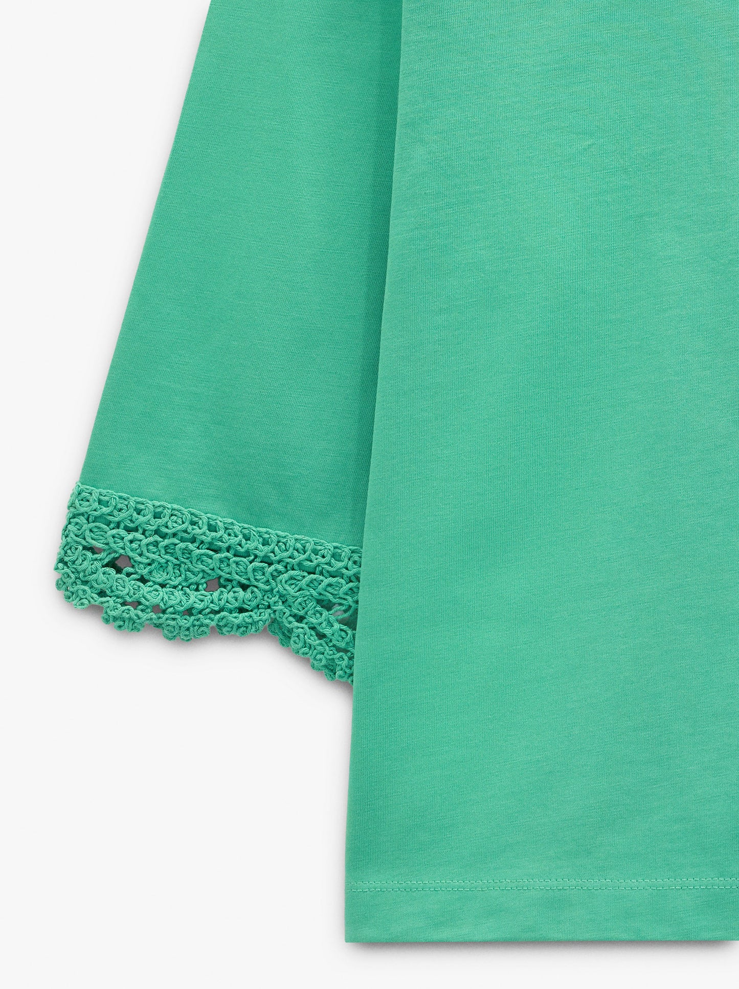 Blouse With Crochet Details 100% Cotton