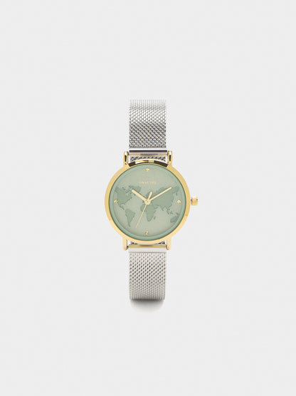 World Map Sphere Watch