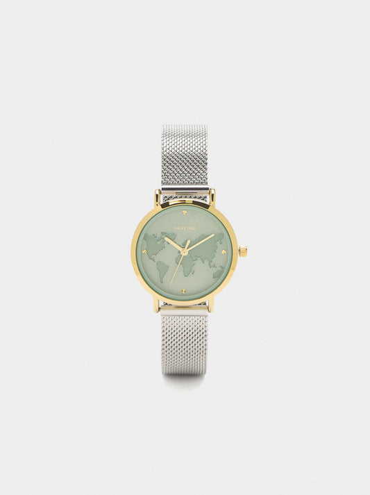 World Map Sphere Watch