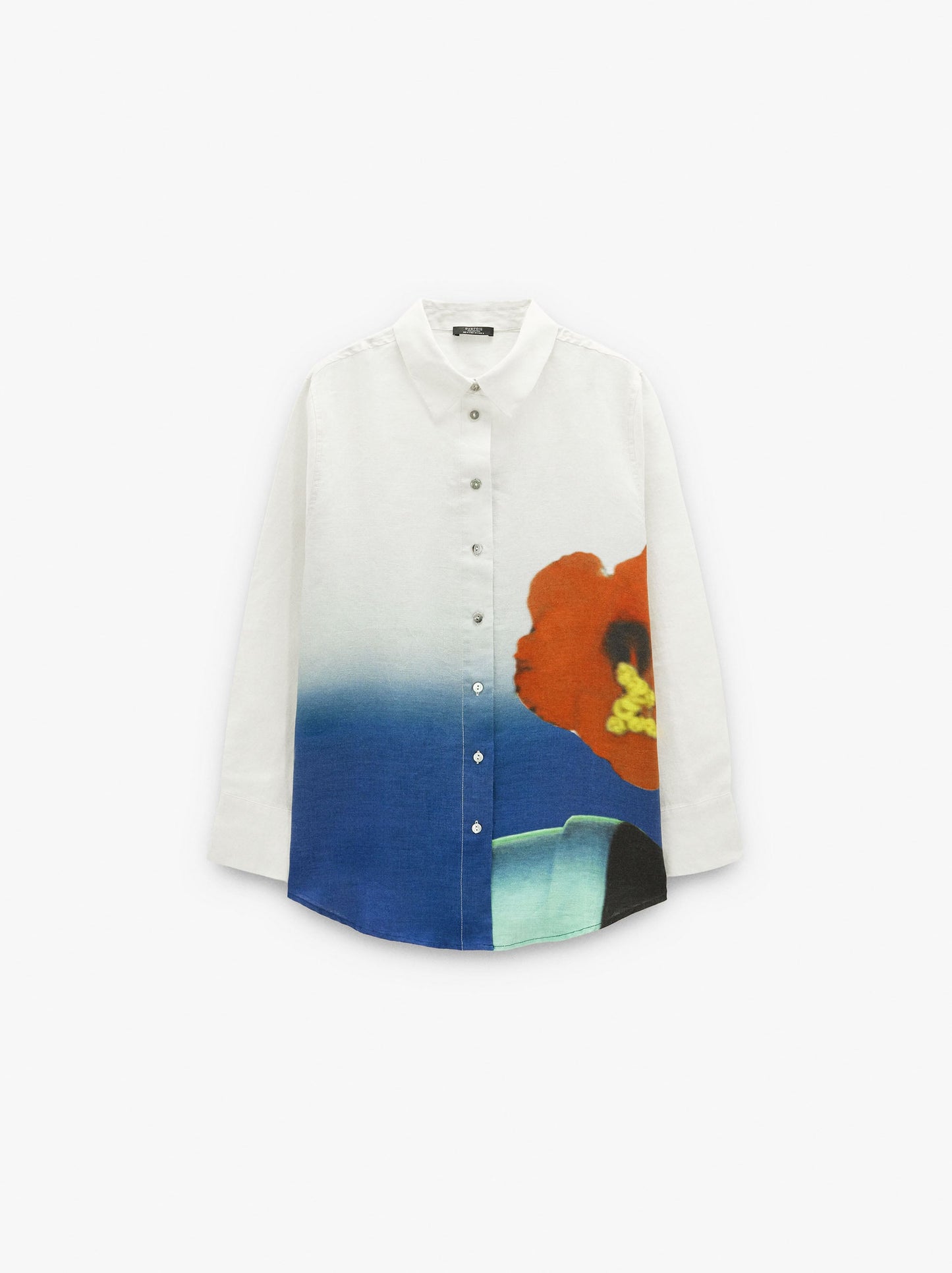 Printed Shirt With 100% Linen
