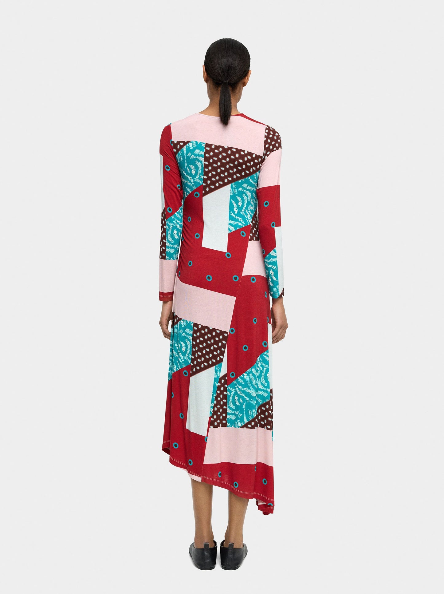 Asymmetric Printed Dress
