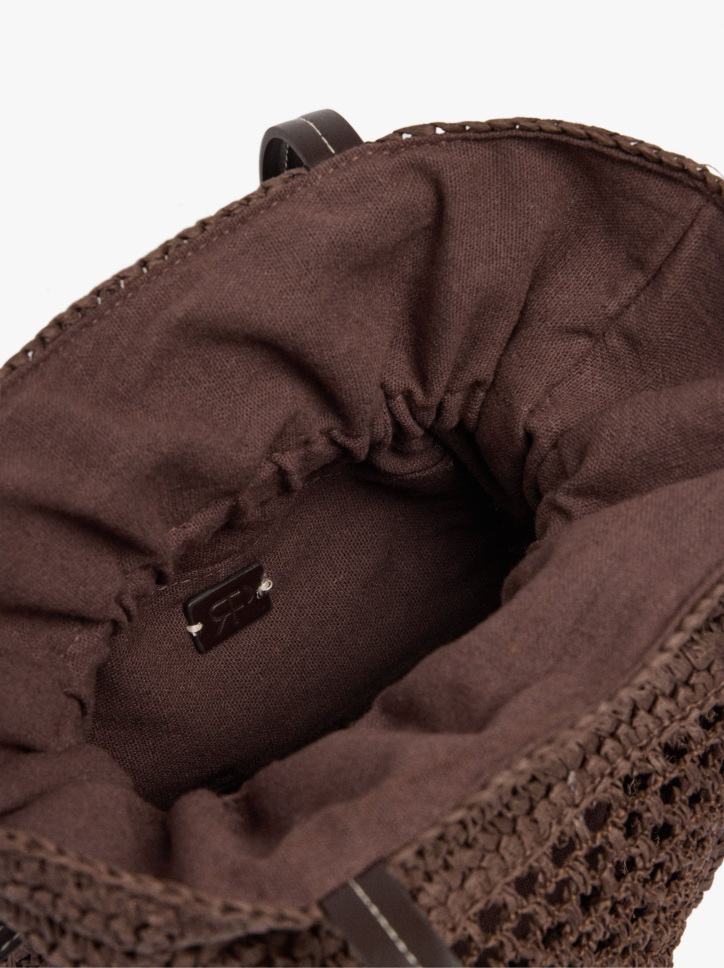 Shopper Bag With Straw Effect M