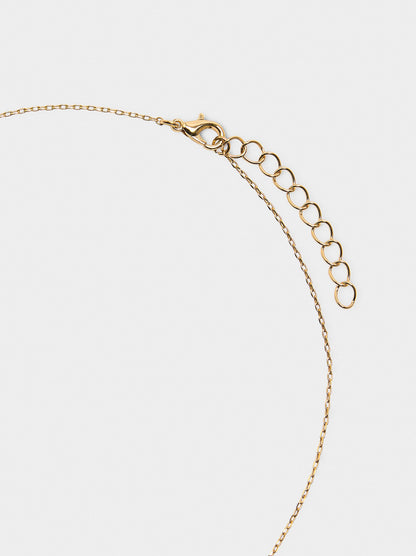 Bicolor Interlaced Hoop Necklace