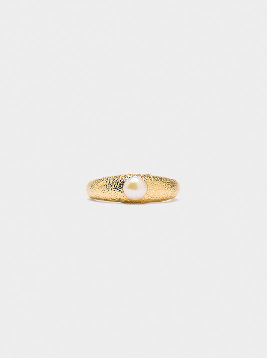 Ring With Freshwater Pearl