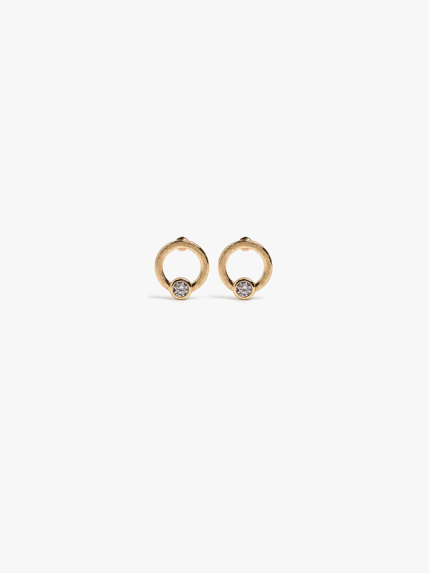 Hoop Earrings With Zirconia