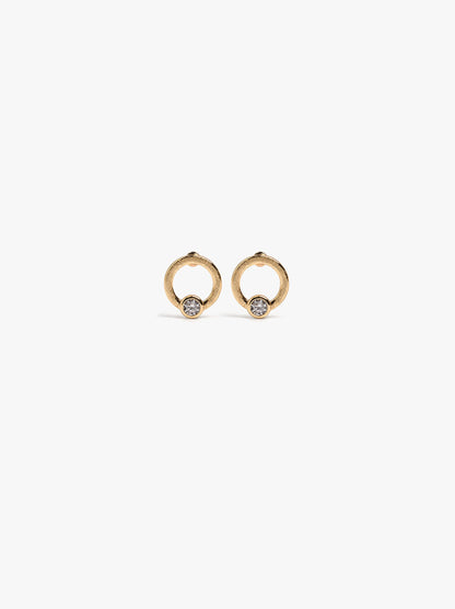Hoop Earrings With Zirconia