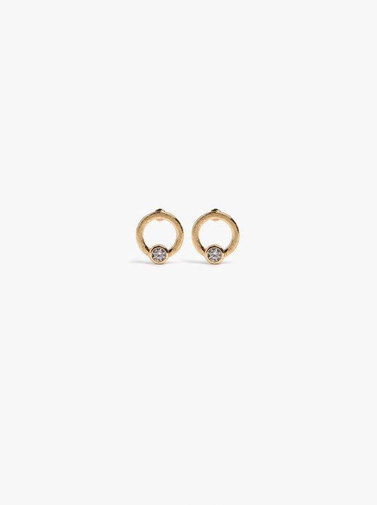 Hoop Earrings With Zirconia