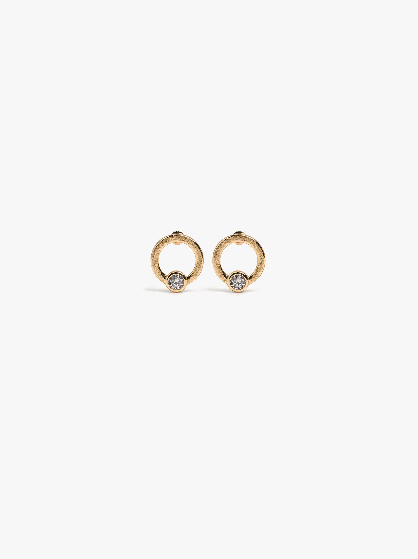Hoop Earrings With Zirconia