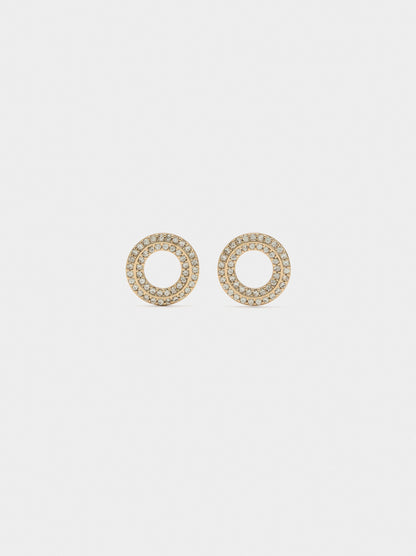 Hoop Earrings With Zirconia