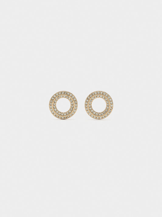 Hoop Earrings With Zirconia