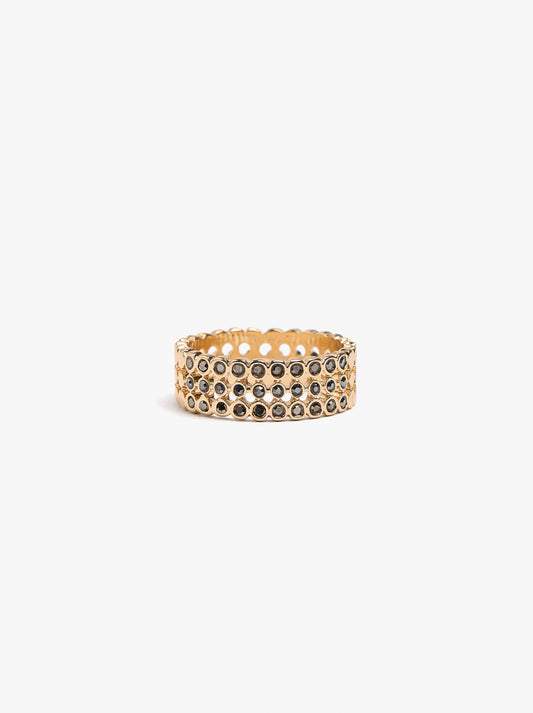 Triple-Effect Ring In 925 Sterling Silver