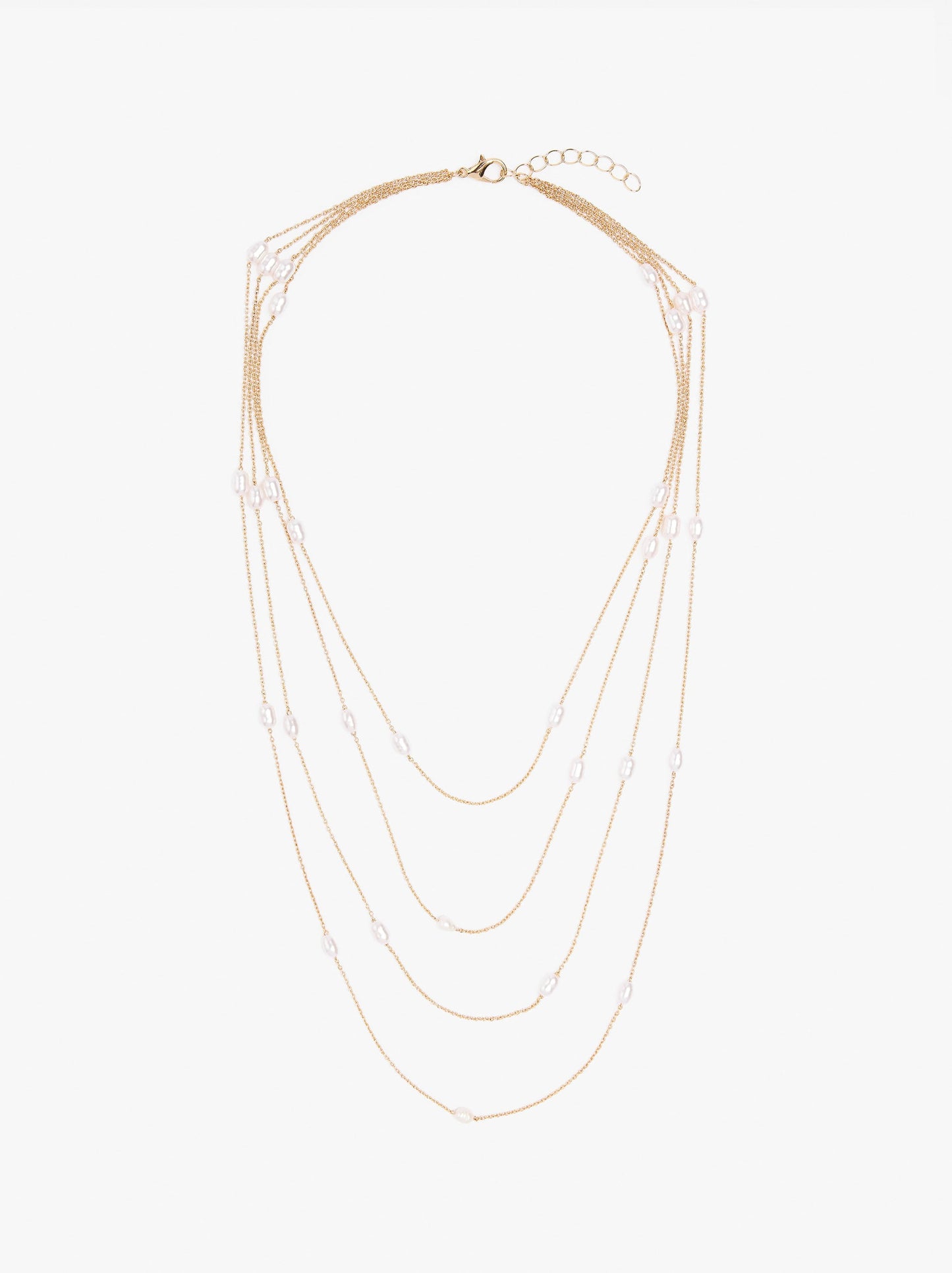 Multi-Collar With Freshwater Pearls