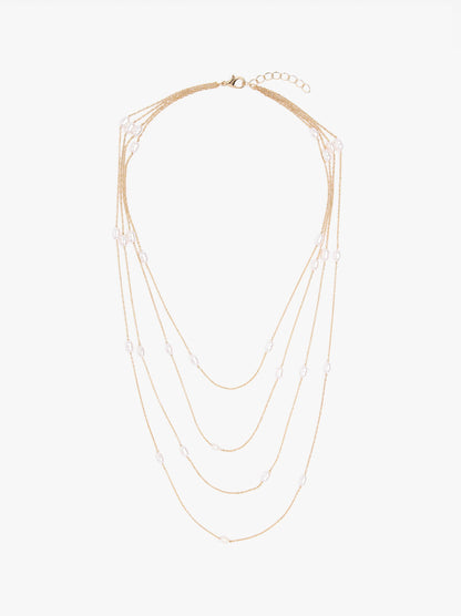 Multi-Collar With Freshwater Pearls