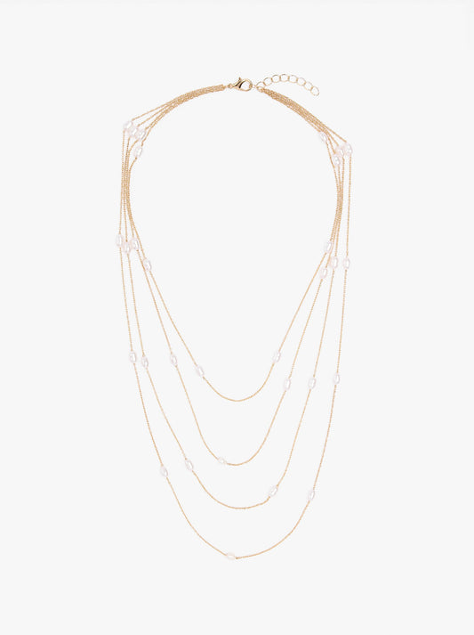 Multi-Collar With Freshwater Pearls