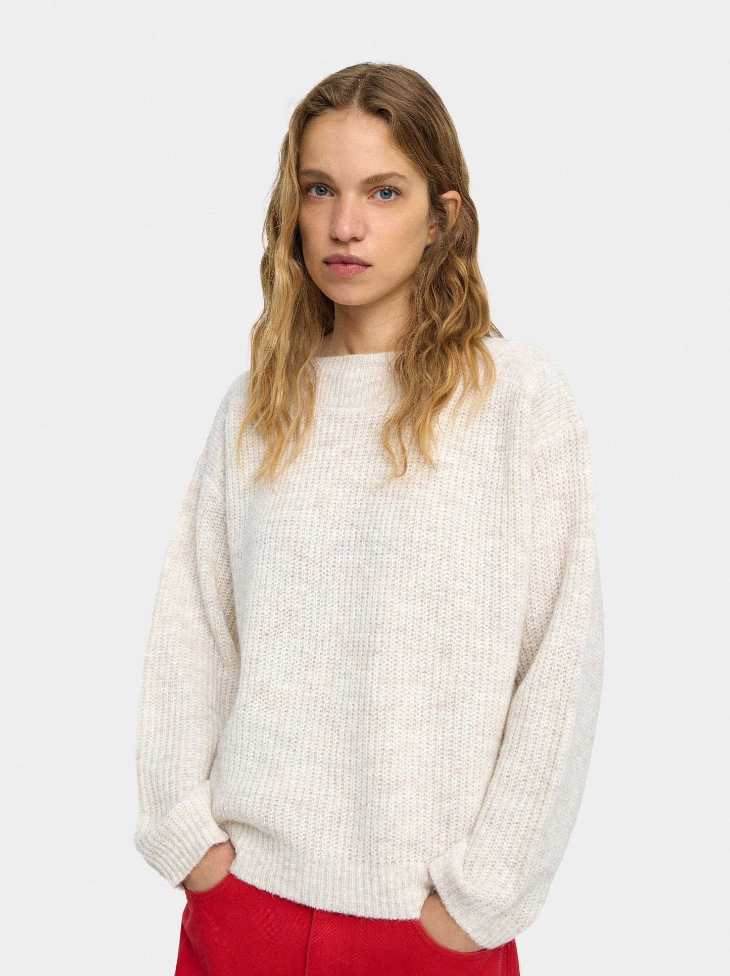 Plain Knit Sweater