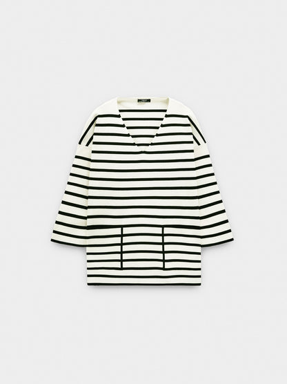 Knit Sweater With Stripes