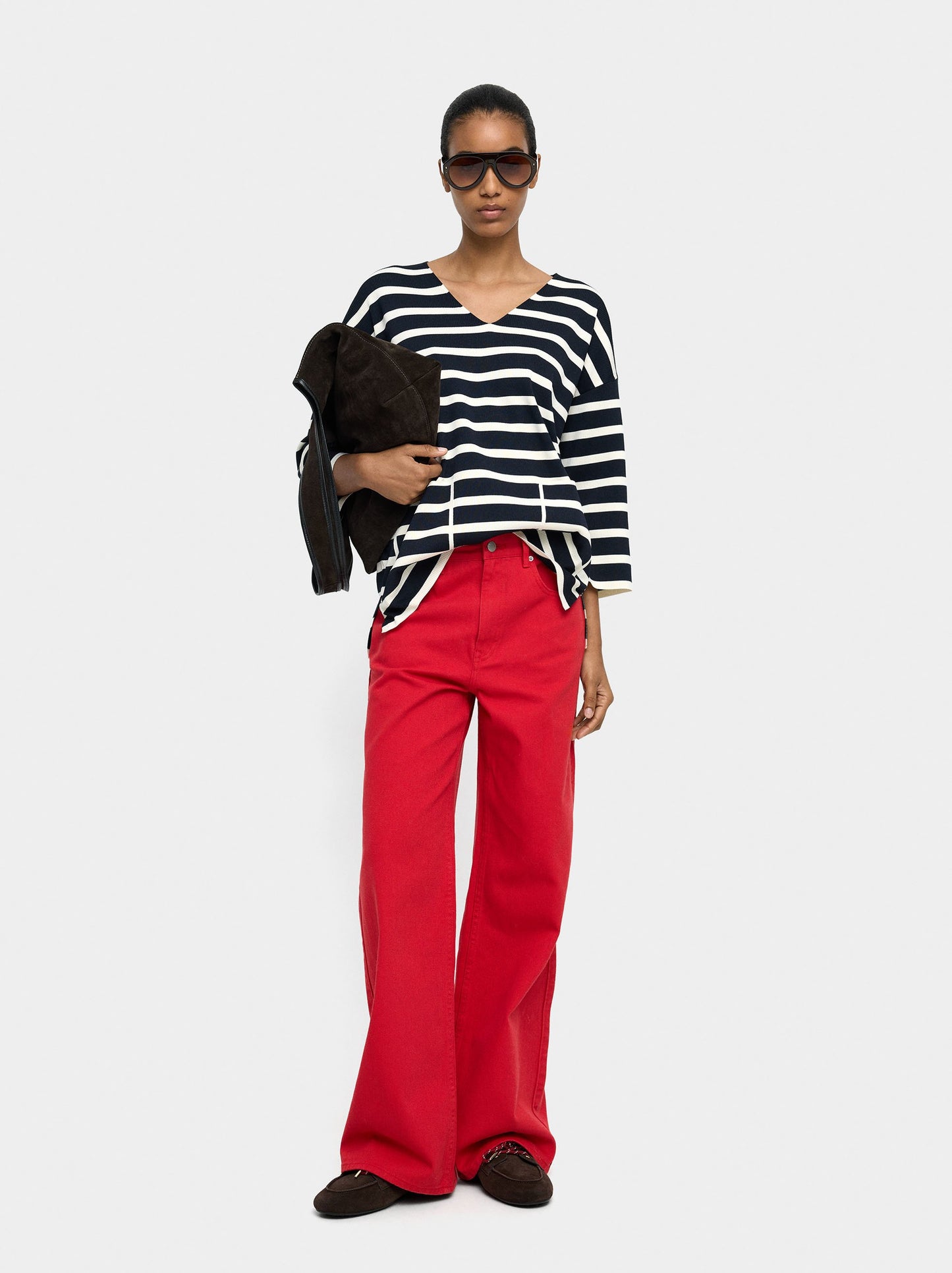 Knit Sweater With Stripes