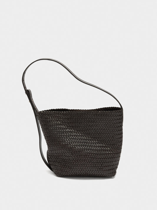 Shoulder Bag With Braided Leather