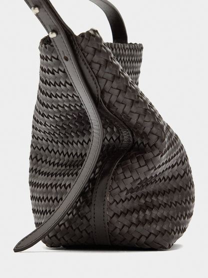 Shoulder Bag With Braided Leather